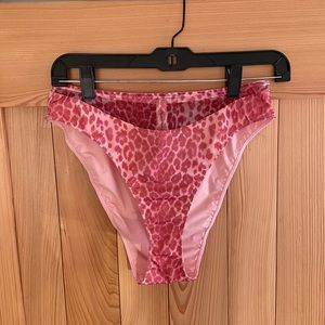 Agent Provocateur Lucky High Leg Brief. Pink Leopard. Size 4/Large. NWT.